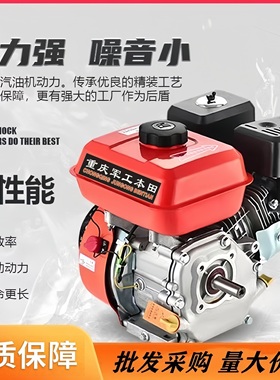 重庆本田170F汽油发动机8.5HP四冲程电启动力头水泵打药微耕抹光