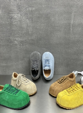 大头卡皮巴拉2026新款勃肯四季款德训鞋女厚底增高休闲运动鞋百搭