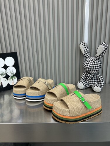 欧洲站夏季新款麻拖鞋彩虹底泡沫底时尚休闲百搭舒适沙滩凉拖鞋女
