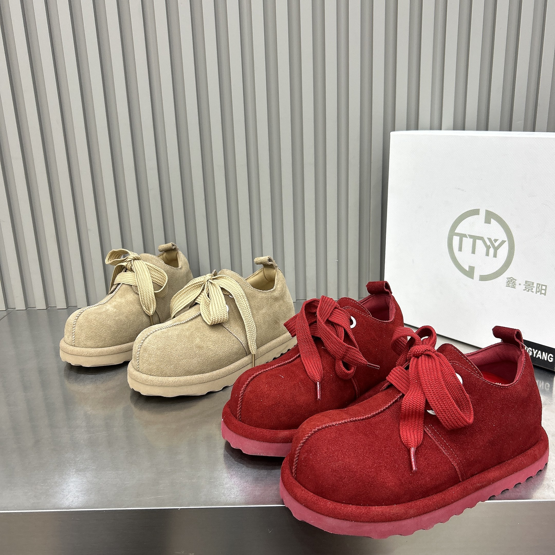 磨砂乐福勃肯鞋女2026年春秋新款丑萌系带平底单鞋真皮软底豆豆鞋,女鞋,勃肯鞋/软木鞋,淘宝优惠券,粉丝福利购,淘宝优惠卷