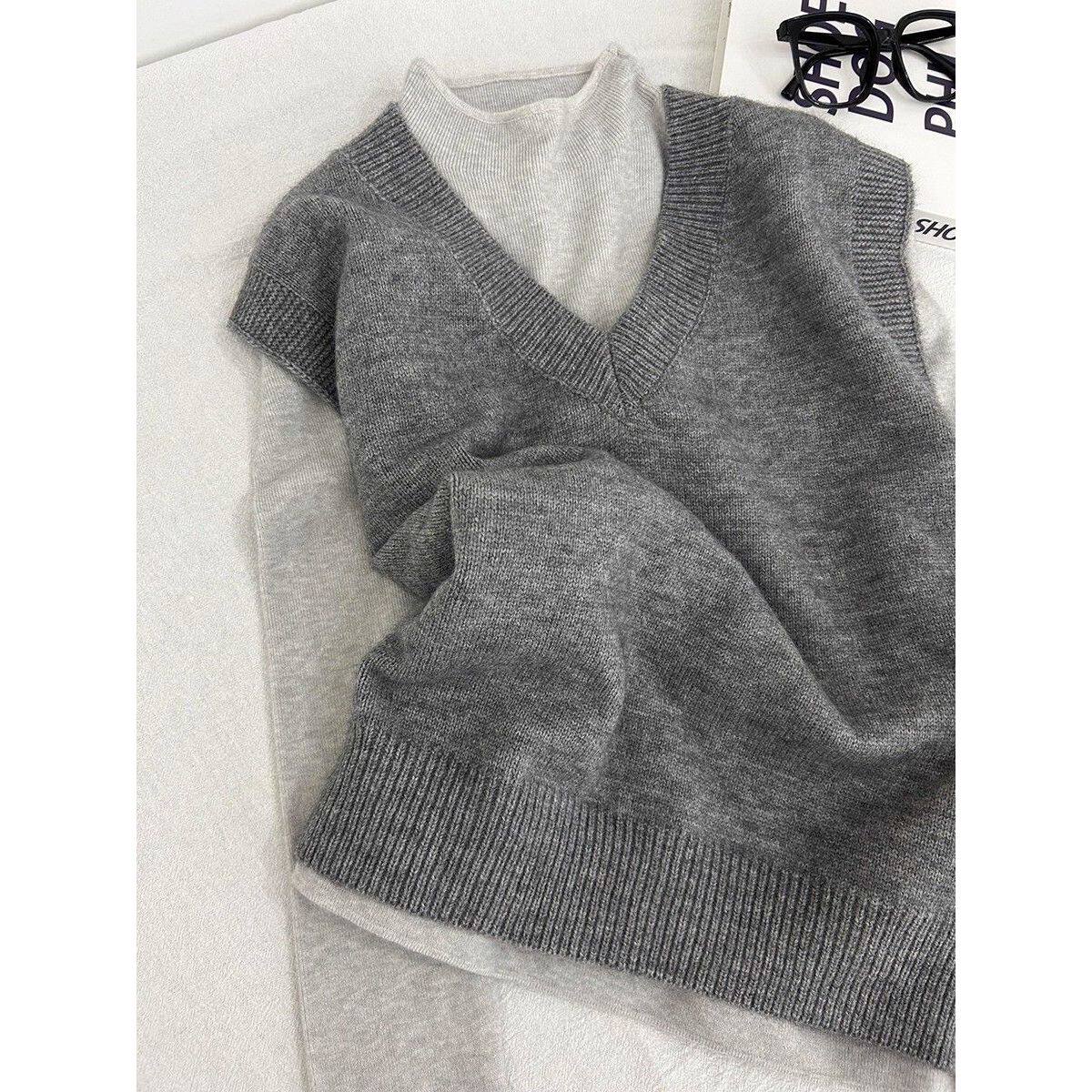 百搭基础款半高领简约针织打底衫女秋冬修身内搭长袖上衣冬天内搭