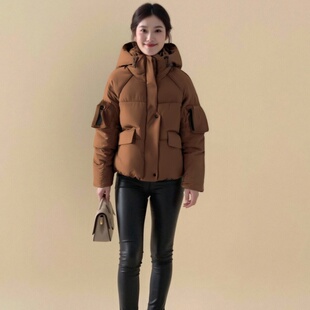 新款百搭小个子棉服女2025年冬季宽松保暖棉服韩版加厚面包服外套