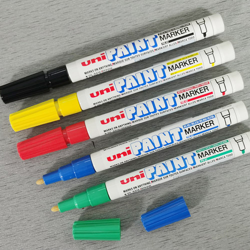 整盒12支包邮UNI三菱PX-21油性油漆笔轮胎笔补漆笔细字0.8-1.2mm