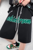 港风短裤男大码中性风短裤女男士中裤男潮流五分裤男DK7713P37，男装休闲裤，星座227-7