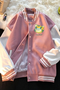 港风潮牌休闲宽松夹克男潮虎年老虎印花棒球服外套男JK7738P75图片