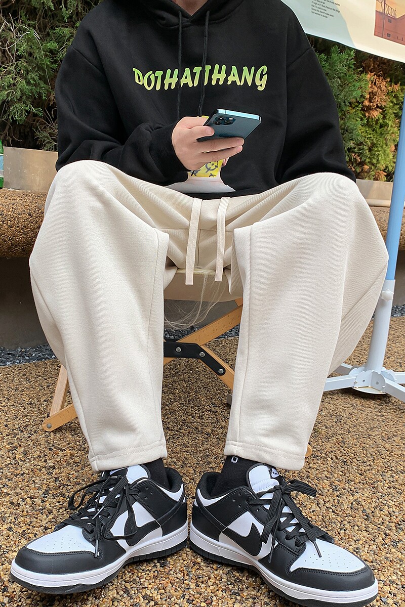 港风休闲裤男卫裤男宽松九分裤运动裤男长裤7566P45控68,男装休闲裤,星座227-7
