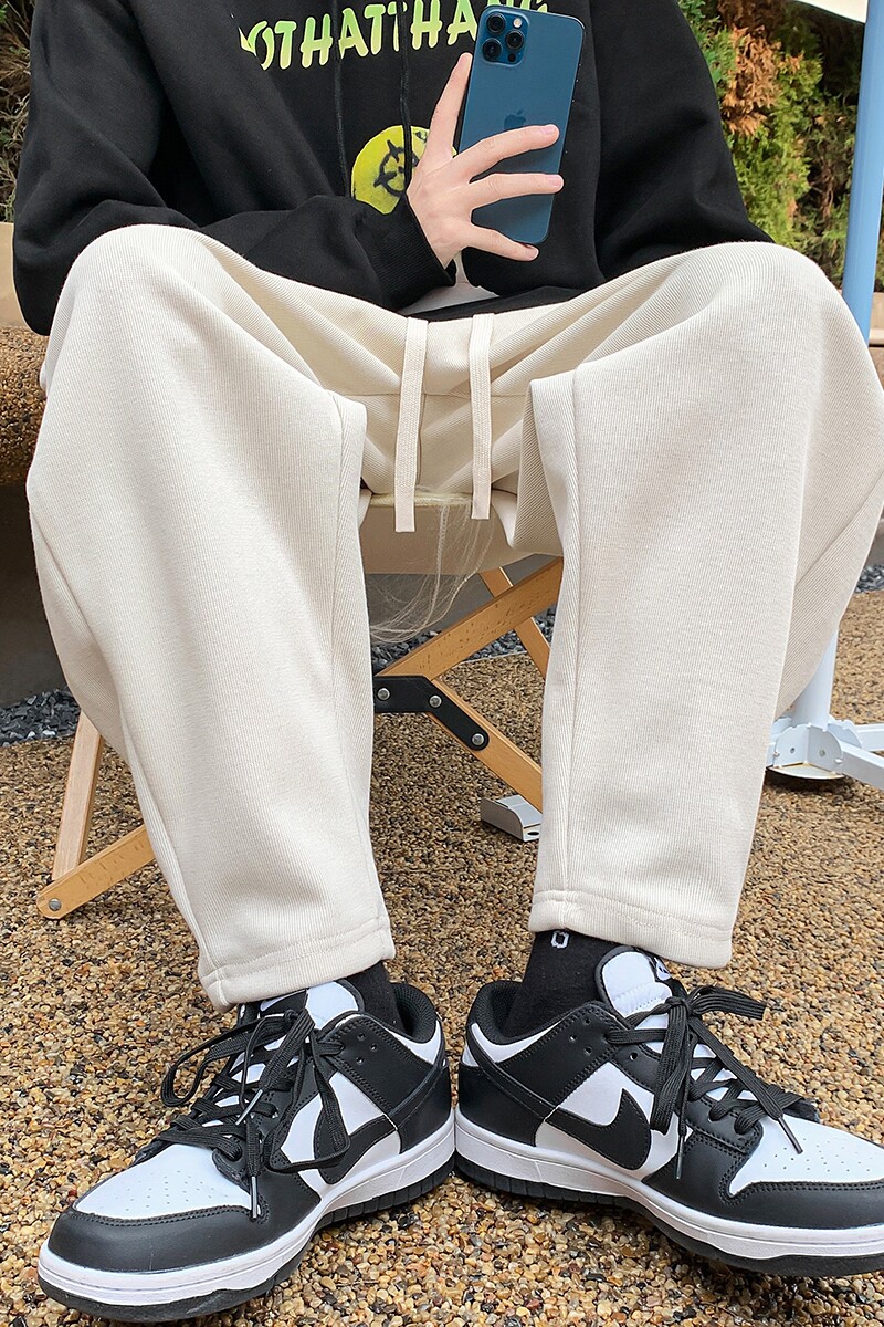 港风休闲裤男卫裤男宽松九分裤运动裤男长裤7566P45控68,男装休闲裤,星座227-7