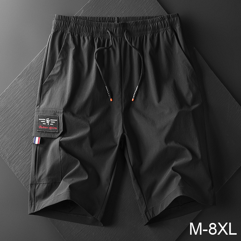 M-8XL男日系冰絲彈力5分褲短褲