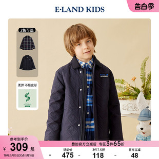 kids衣恋童装 eland 春夏新品 索罗娜 男童翻领棉服