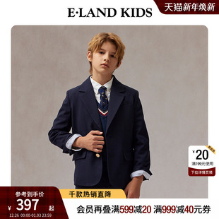 2025年春新品 男童西装 学院风平驳领秀休闲外套 kids衣恋童装 eland
