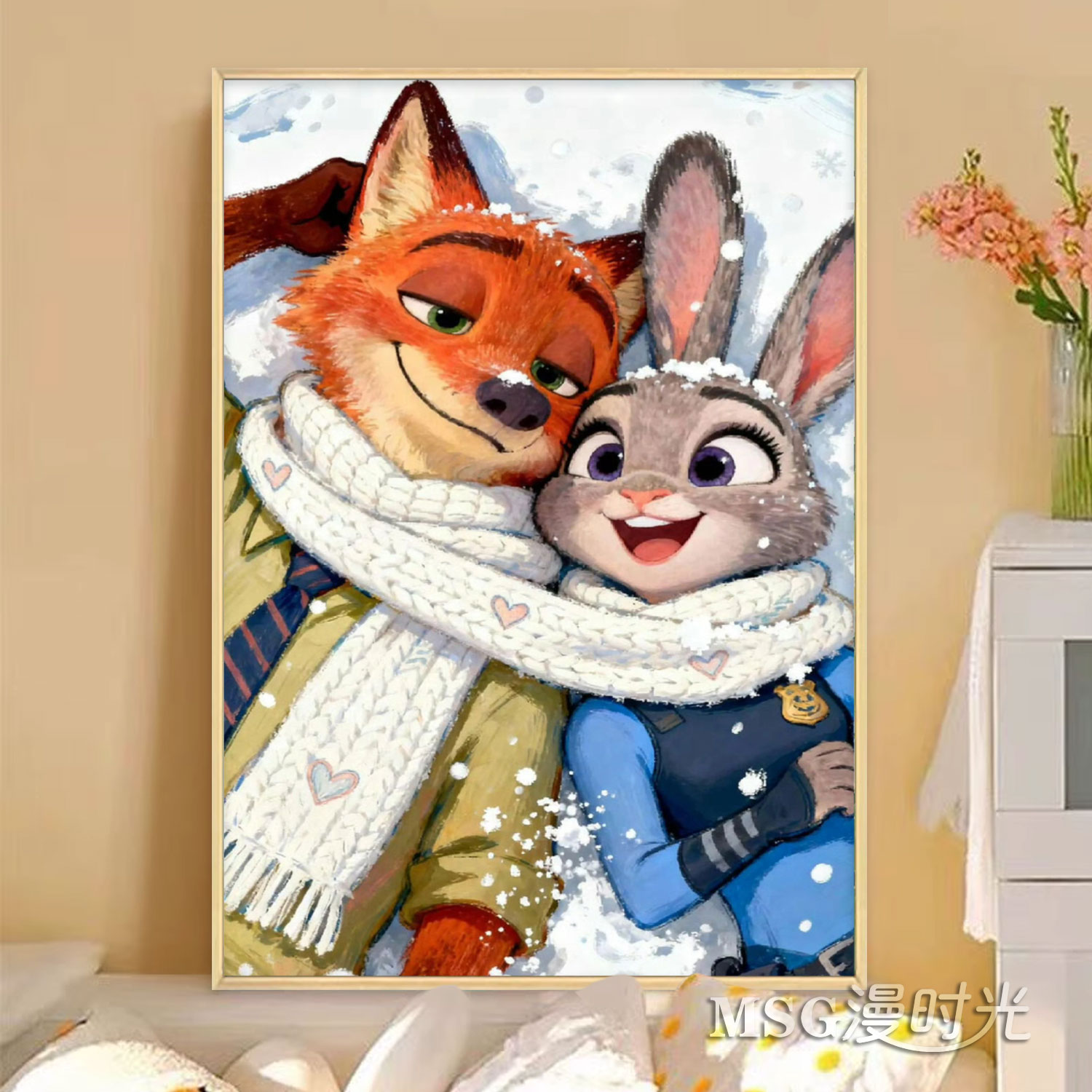 疯狂动物城5D钻石画满钻2025新款儿童卡通手工DIY粘钻十字绣挂画