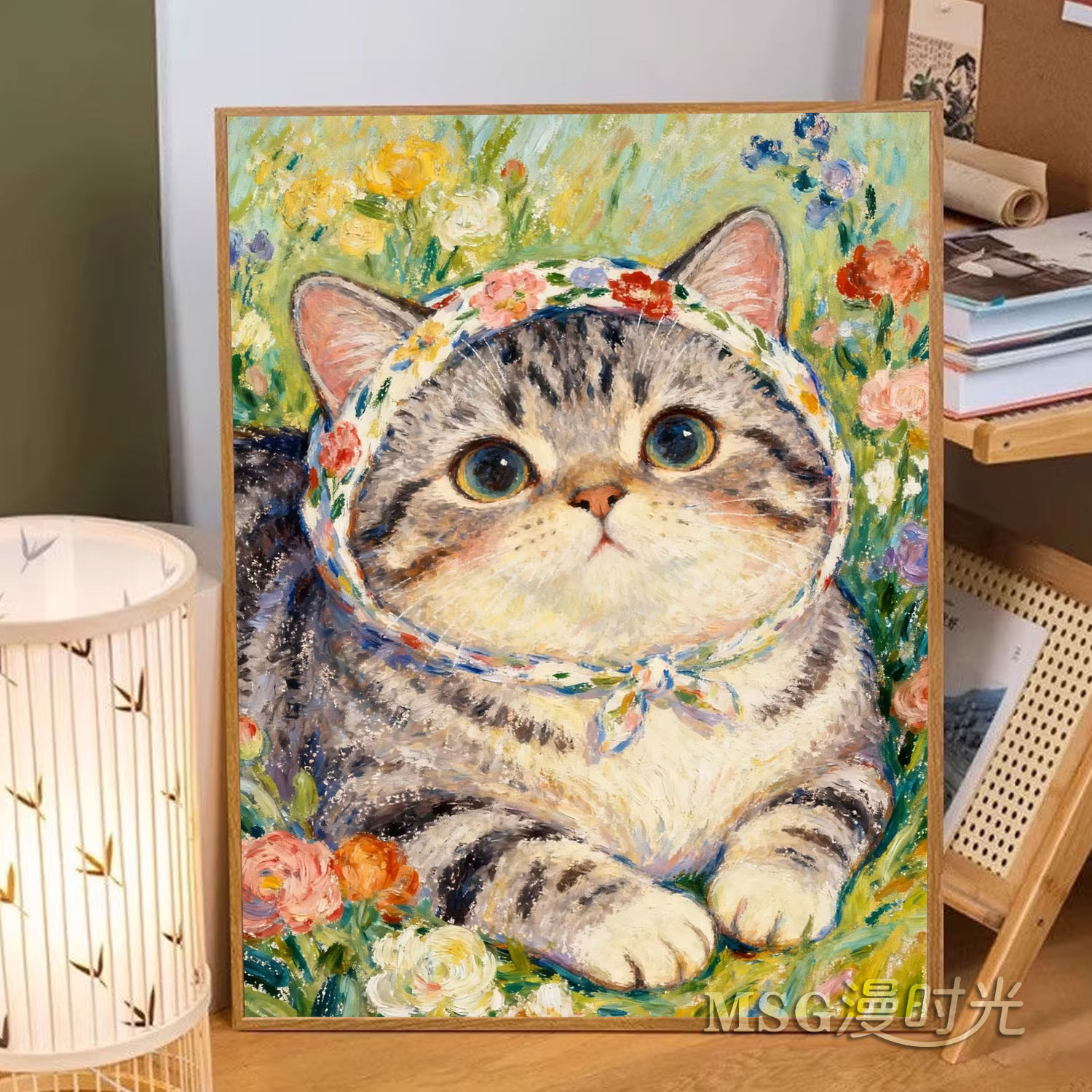 治愈系钻石画满钻新款可爱猫咪客厅卧室手工DIY贴钻画十字绣刺绣