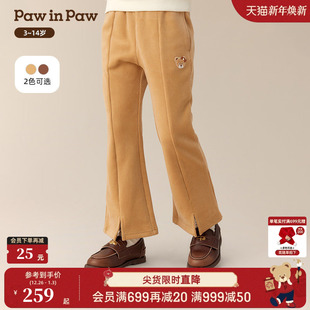 商场同款 女童喇叭裤 PawinPaw卡通小熊童装 新款 时尚 25年冬季
