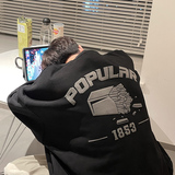 薯条发泡印秋装卫衣圆领套头休闲打底上衣751P45，男装T恤，电商A458A