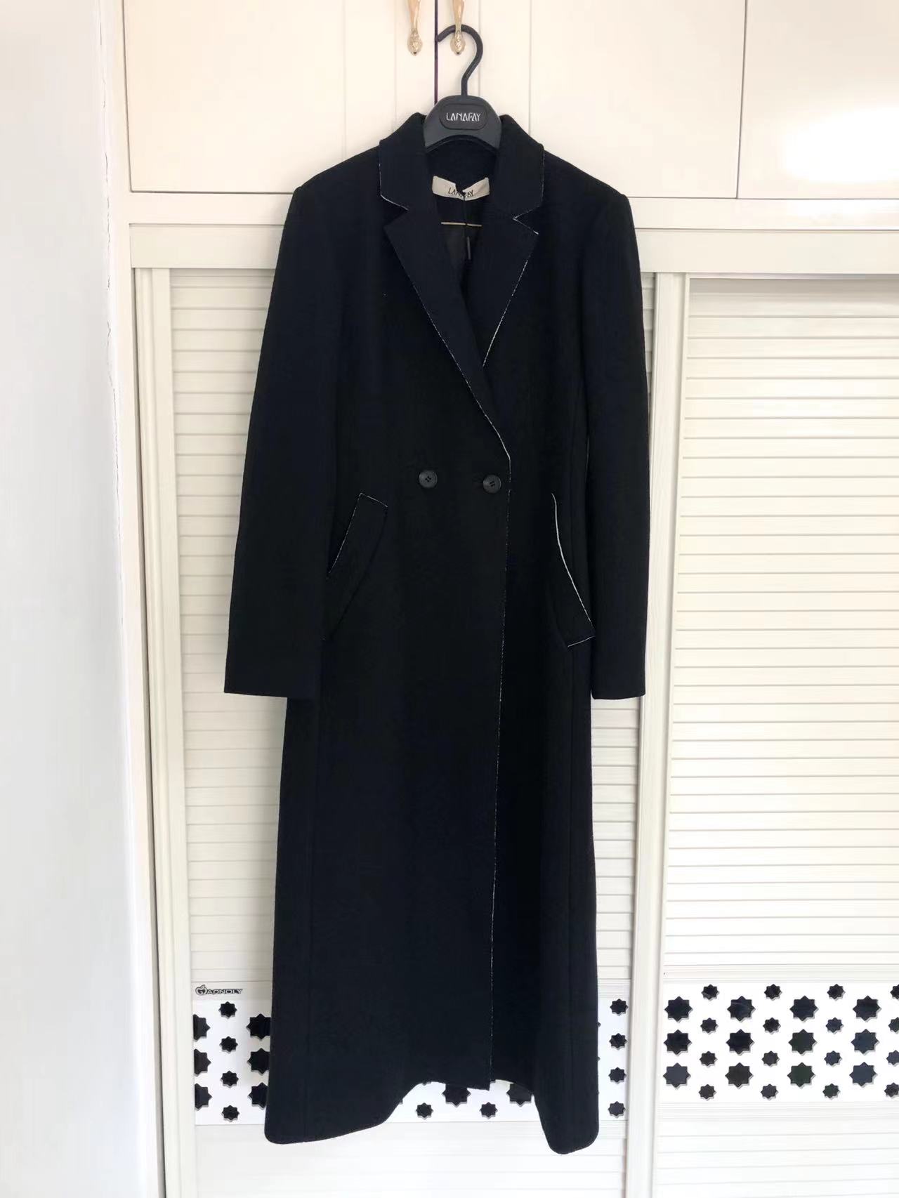 清仓处理菲姿啦娜菲高端轻奢品牌专柜正品高端面料绵羊毛女士大衣