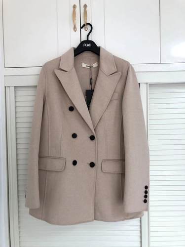 清仓菲姿啦娜菲高端轻奢品牌专柜正品高端面料绵羊毛兔毛外套上衣