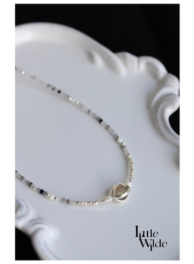 925银天然水晶原创设计项链手工