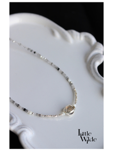 土星照命 | LW原创星座系列摩羯天然水晶纯银格雷系项链小众百搭