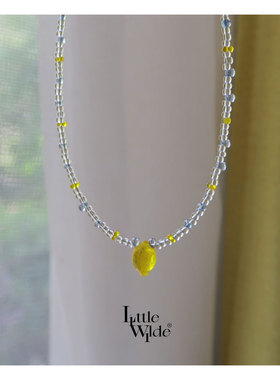 LW法式浪漫小柠檬串珠项链