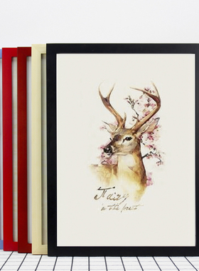 实木相框16 20 24 32 36寸挂墙海报8K4kA3半开画室素描纸装裱画框