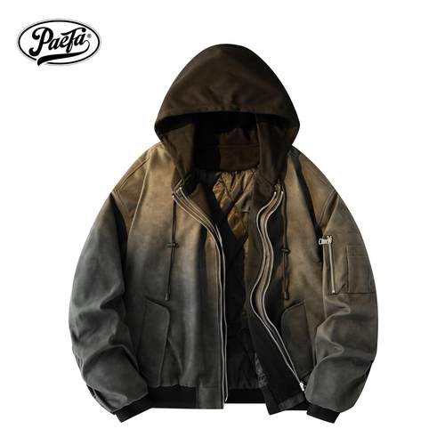 PAEFA保暖冬季痞帅棉服