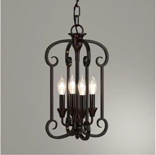 美式复古做旧轻奢大气客厅餐厅书房楼梯间民宿咖啡厅酒吧装饰吊灯