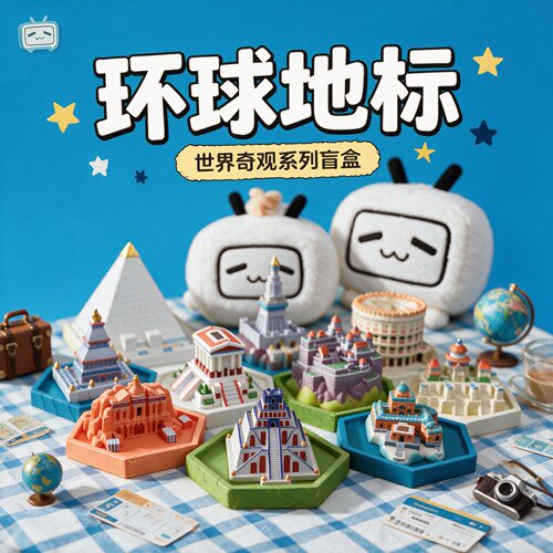 乔尔的世界文明奇观石膏香薰盲盒