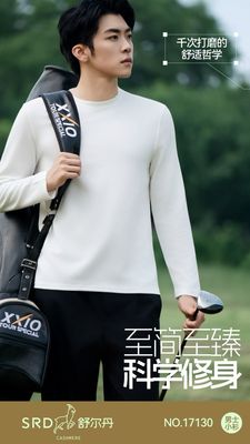 舒尔丹2025秋冬新款男士高尔夫系列云朵棉圆领长袖卫衣上衣17130