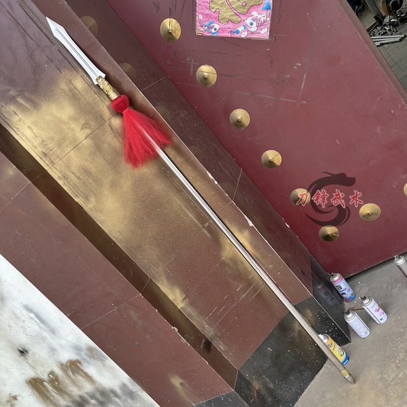 武术红缨枪不锈钢大枪龙头枪杨家枪赵云霸王枪杨家枪长矛表演枪