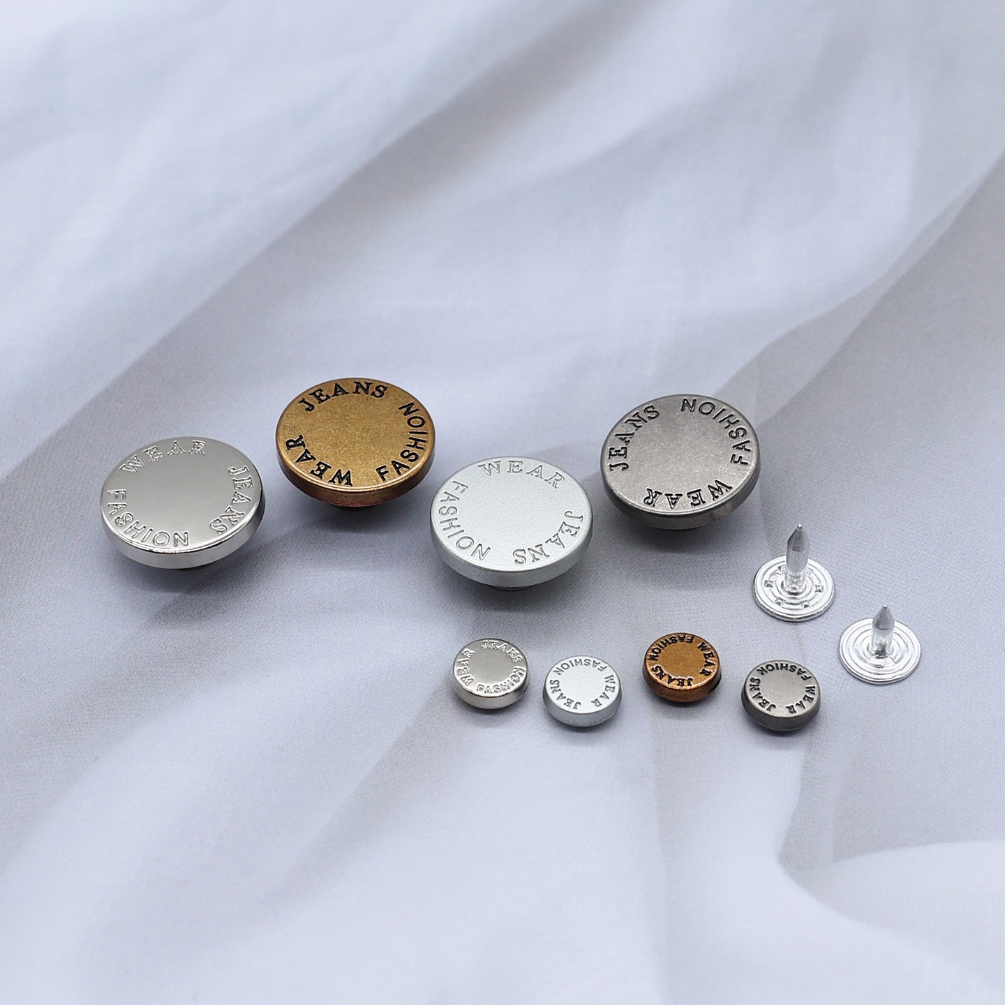 时尚字母摇头扣牛仔服装配套辅料装饰铆钉背带裤金属纽扣工字扣,居家布艺,纽扣,淘宝优惠券,粉丝福利购,淘宝优惠卷