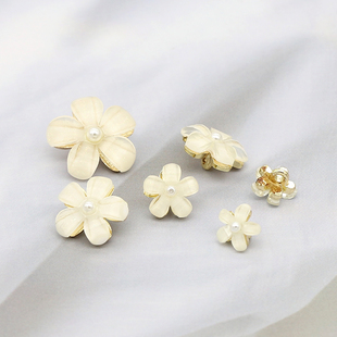 饰扣子连衣裙钮扣 毛衣外套装 小清新立体花朵金属纽扣女生衬衫 开衫