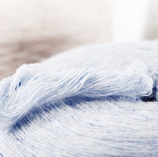 康赛妮现货针织彩点纱线纯羊绒毛线粒子雪花绒手编中细点子纱毛线