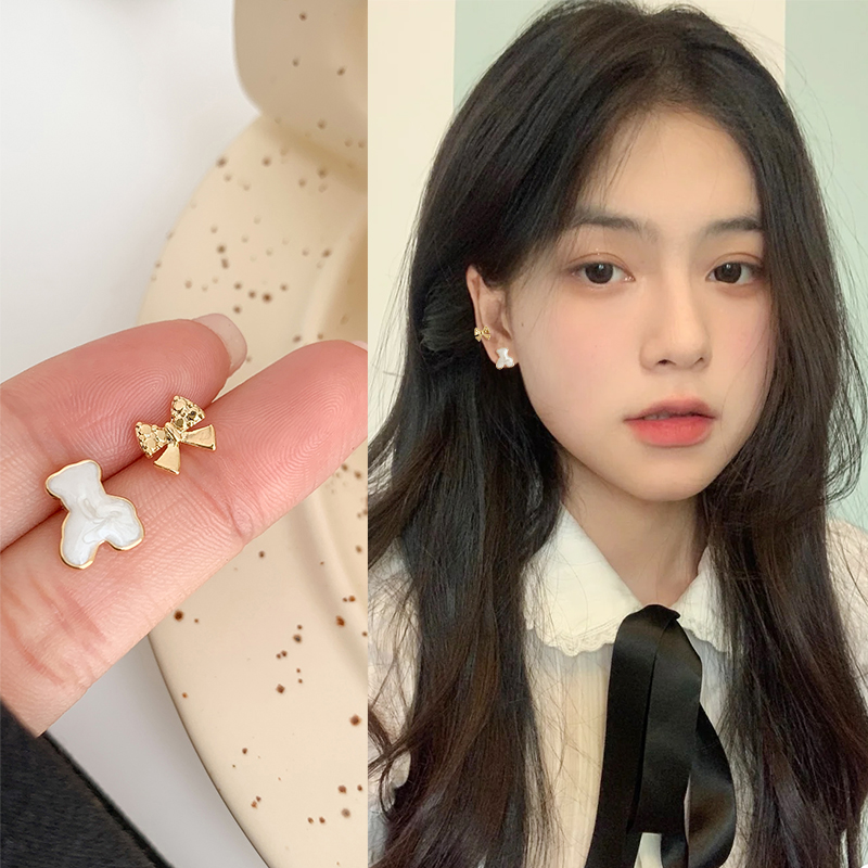 可爱小熊耳夹无耳洞2025年新款