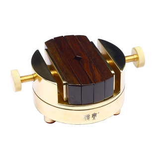 传玺A级精磨篆刻铜印床360度旋转双轴一体式结构静音实木夹床篆刻专用固定器防滑篆刻工具夹具文房四宝送礼