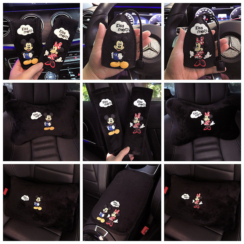 鼠年卡通头枕女性汽车内饰手刹排档护肩套饰冬绒腰靠卡通头枕腰枕,汽车用品/电子/清洗/改装,手刹套/档把套/套饰套装,淘宝优惠券,粉丝福利购,淘宝优惠卷