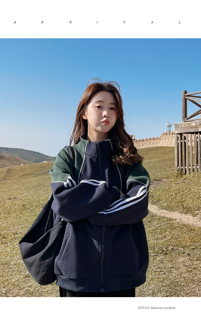 여성을위한 출산 재킷 봄과 가을 새로운 겉옷 가을 큰 사이즈 느슨한 배를 덮는 작은 사람들을위한 가을과 겨울 카디건 탑