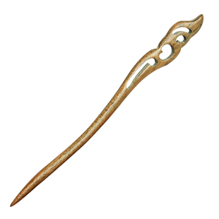 绾青丝绿檀木簪子古典发钗古风发饰发簪步摇盘发情人节送女友礼物