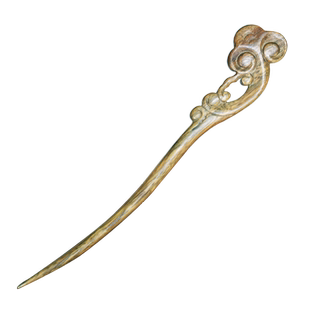 绾青丝绿檀木簪子手工古典发钗头饰品步摇盘发情人节送女友礼物