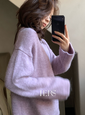 Hers-冬上新韩系简约经典百搭不过时纯色保暖毛衣2076