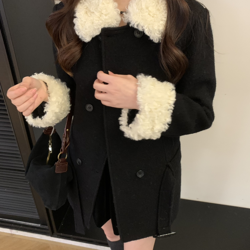 买手严选-泡菜馆-保暖羽绒服外套(配可拆卸毛领跟袖毛腰带)33975