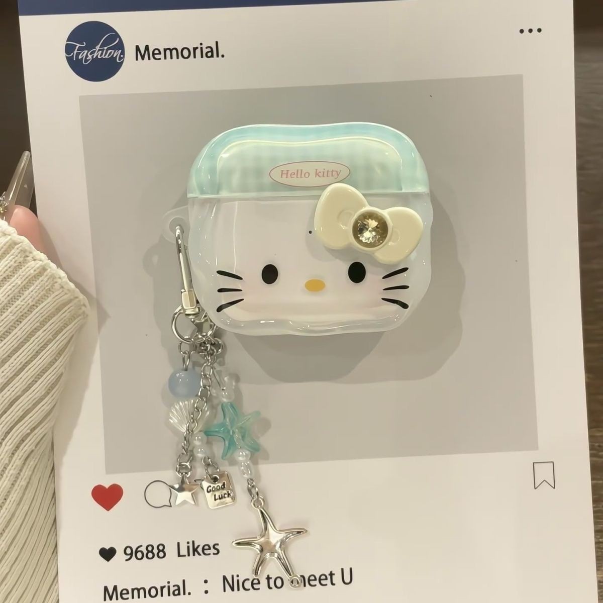 凯蒂猫kt猫airpods 4套四代保护壳airpodPro3适用苹果耳机套3代5