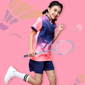 儿童羽毛球服套装 女童乒乓球衣定制男童排球服跳绳训练比赛队服夏