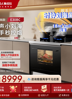[促销特惠]火星人E30BC01蒸烤一体集成灶厨房家用燃气灶烤箱官方