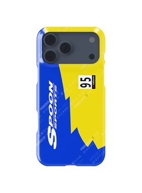DIZZY JDM本田EK9 S2000 FK8 Type-R经典蓝黄赛车涂装｜SPOON SPORTS手机壳