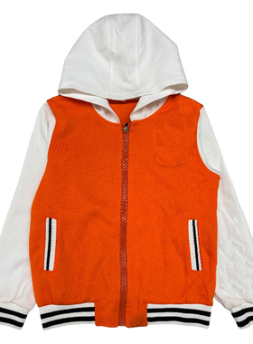 上海橙色校服澧溪小学校服同款实验学校拉链春秋装棒球服来图定制