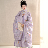 「朱碧」2025版 彩绣花鸟披风 仿孔府旧藏系列明制汉服披风之