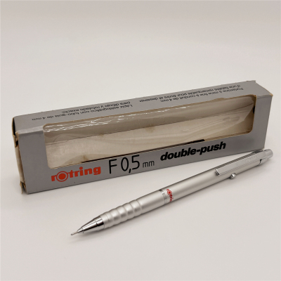 80年代绝版老款rotring红环TIKKY铝合金全金属双敲自动铅笔0.5mm