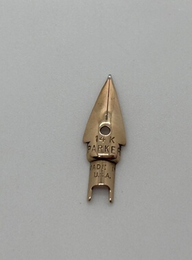 中古老款美国PK45系列14K实金尖钢笔尖F尖
