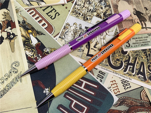 稀有80年代日本PILOT百乐2020撞色摇动出芯+侧滑出芯自动铅笔0.5