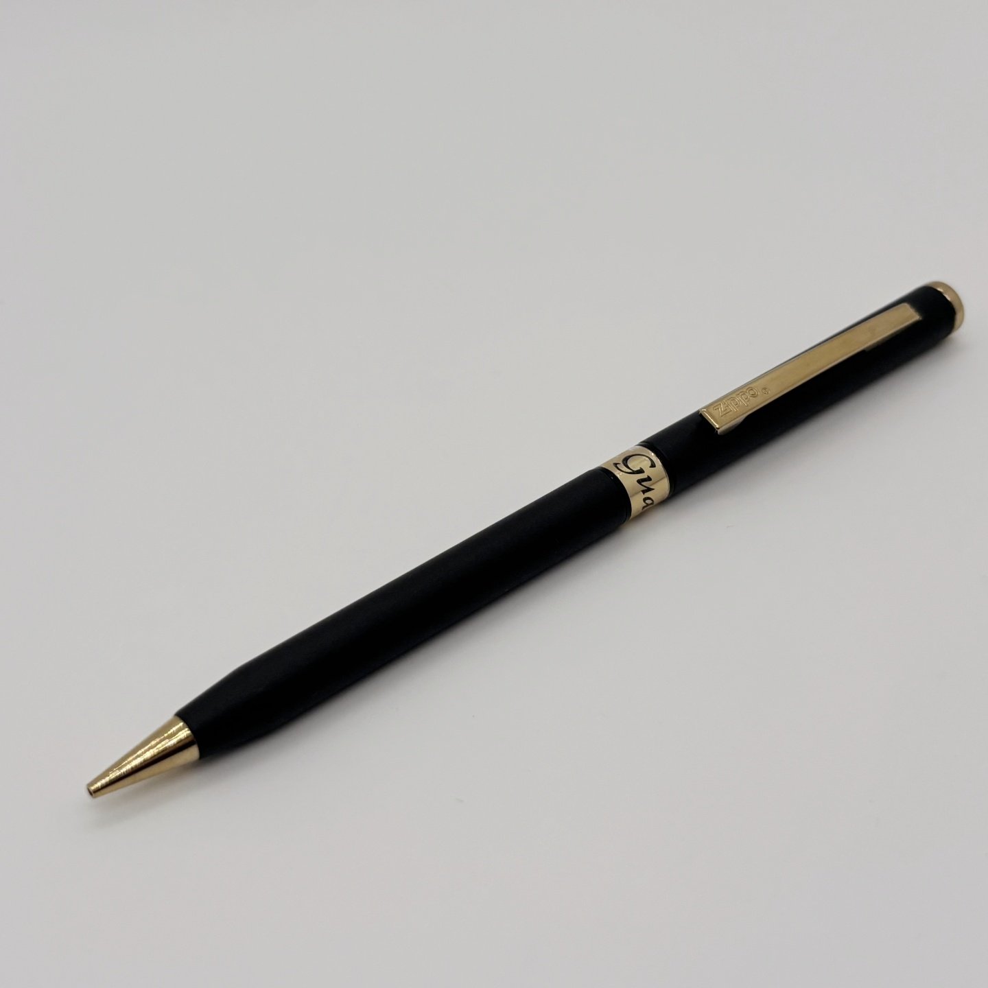 绝版稀有老款80年代ZIPPO芝宝全金属无段式旋转出芯自动铅笔0